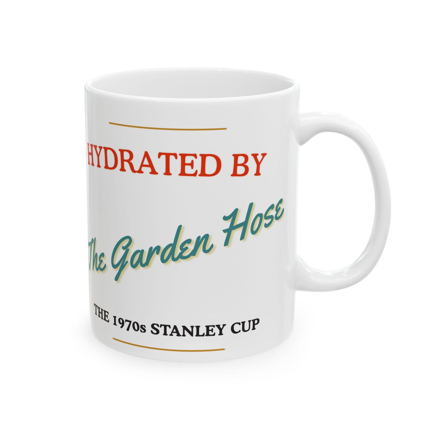 Hydrant Hose Vintage Firehouse Ceramic Mug — 'Hydrant by Hose' Retro Firefighter Coffee Cup (11oz/15oz)