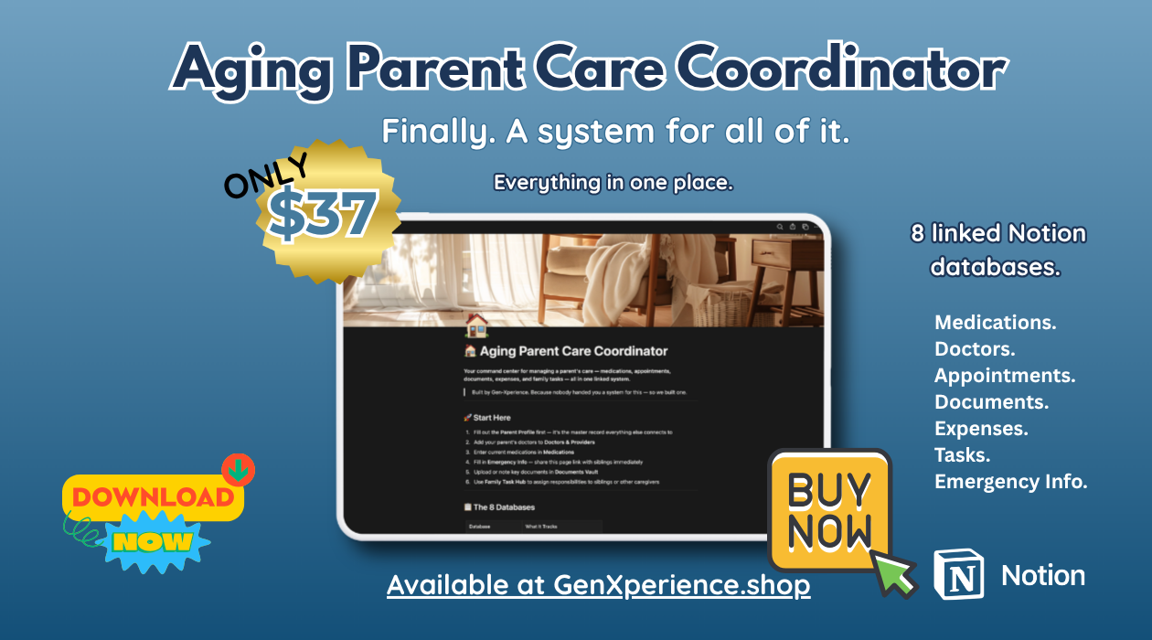 Aging Parent Care Coordinator — Notion Template System