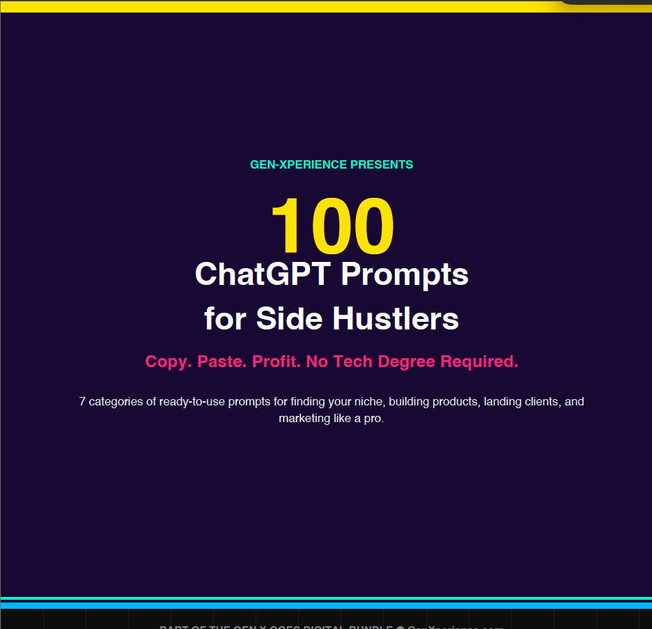 The Gen X Goes Digital Bundle — Complete 4-Part Online Income System